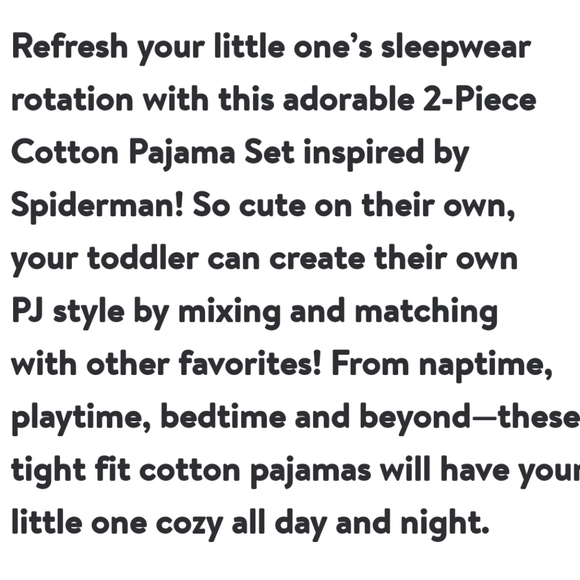 NWT 2pc Spiderman short-sleeved pajamas - Picture 5 of 8